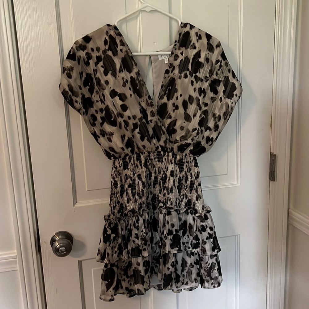 Beautiful Cheetah Mini Dress from Tcec- Size S